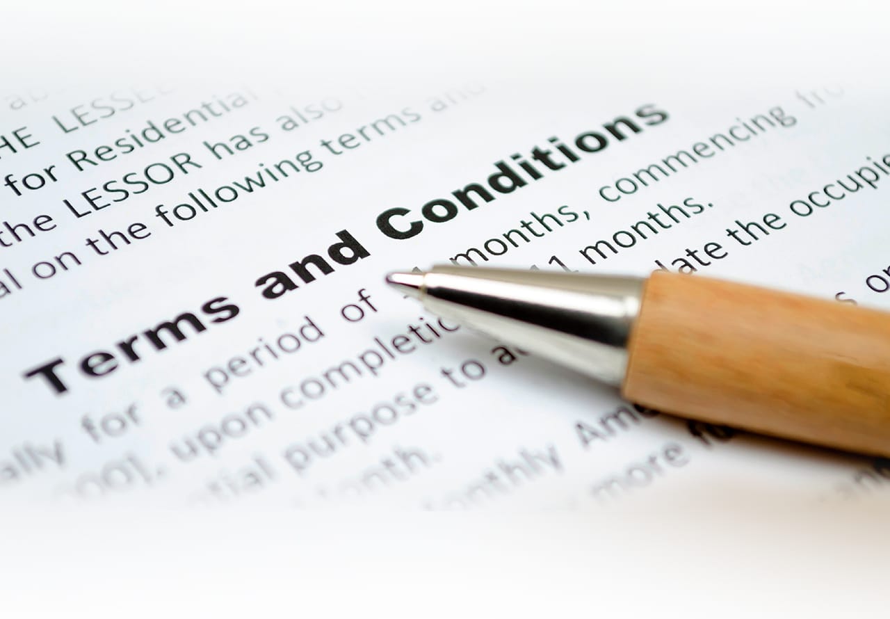 write your website terms and conditions or privacy policy