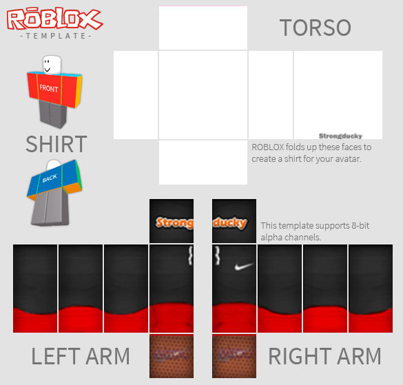 How to add Transparency (SHOW SKIN) on a ROBLOX Shirt/Pants 2017