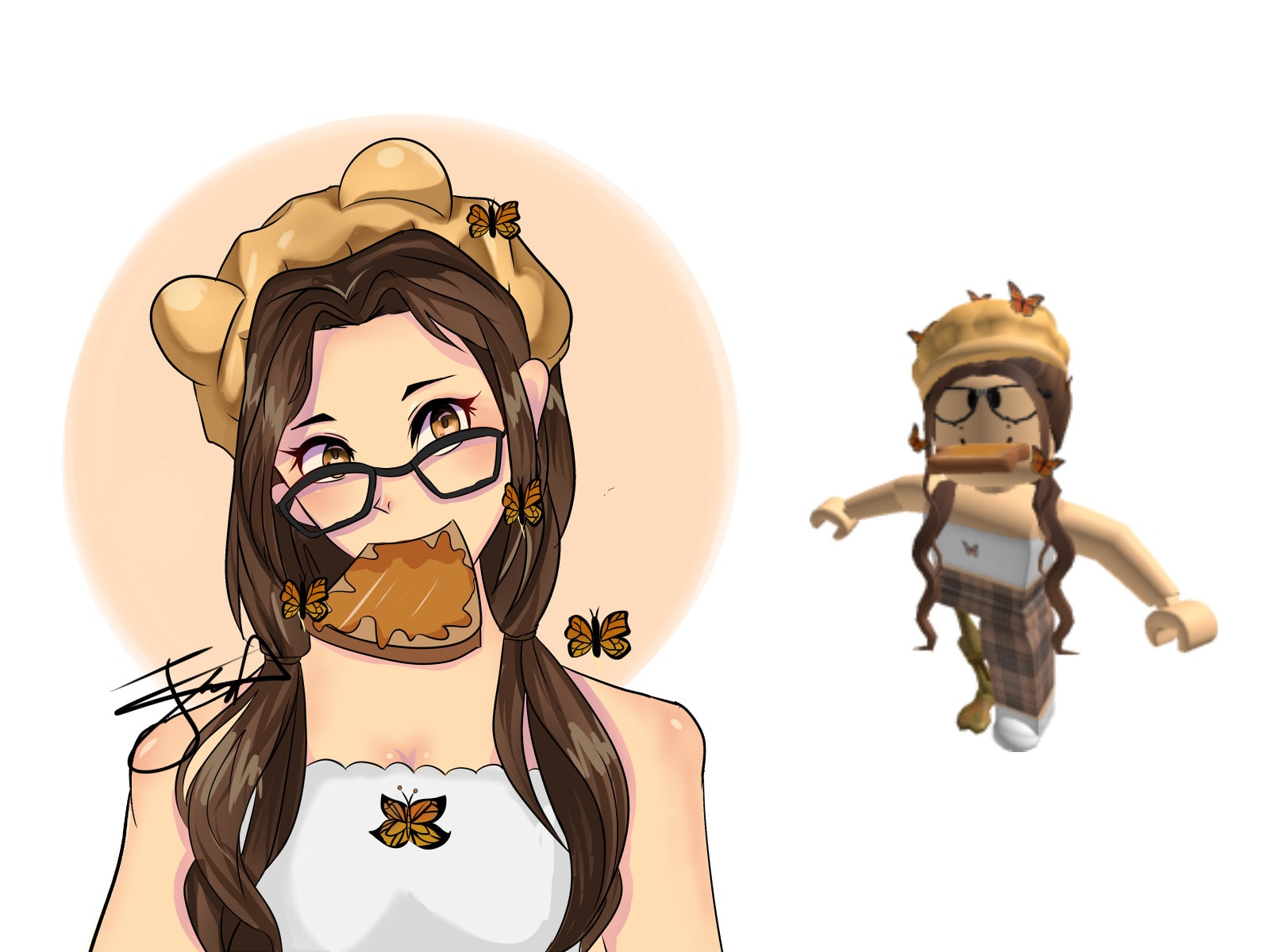 Draw your minecraft or roblox avatar in a cute style by Tennato