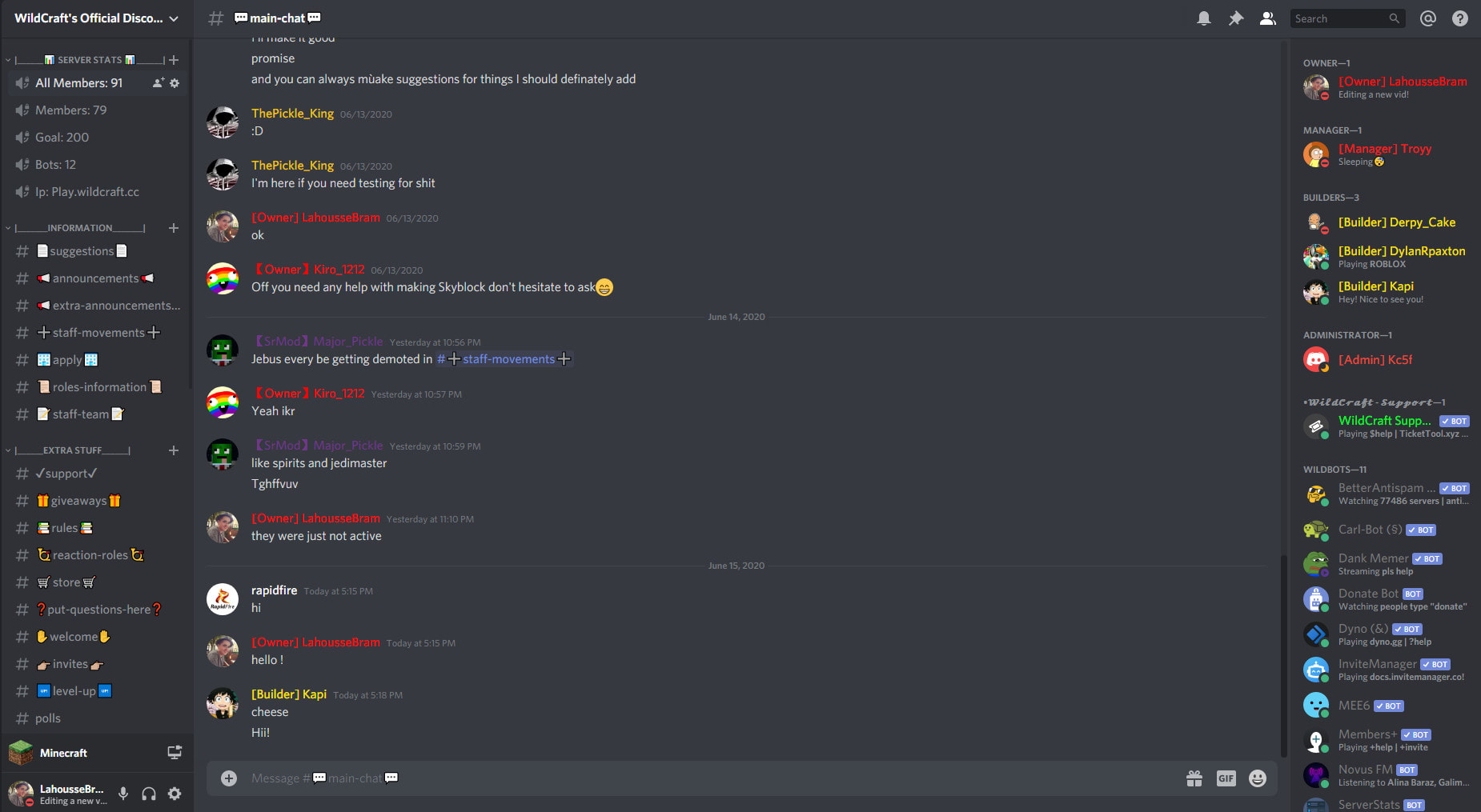 Create A Professional Looking Discord Server By Bramlahousse Fiverr - roblox builder discord