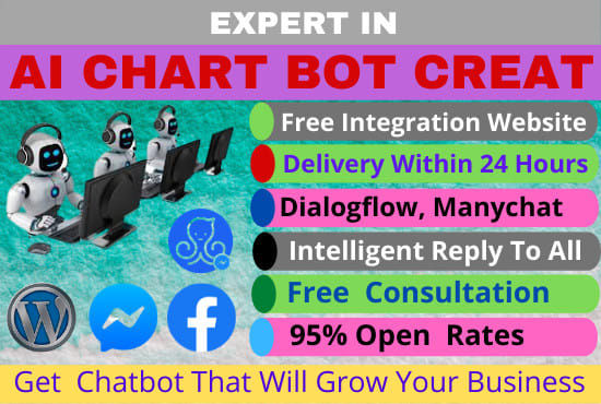 Develop dynamic ai chat bot for website and facebook massage by