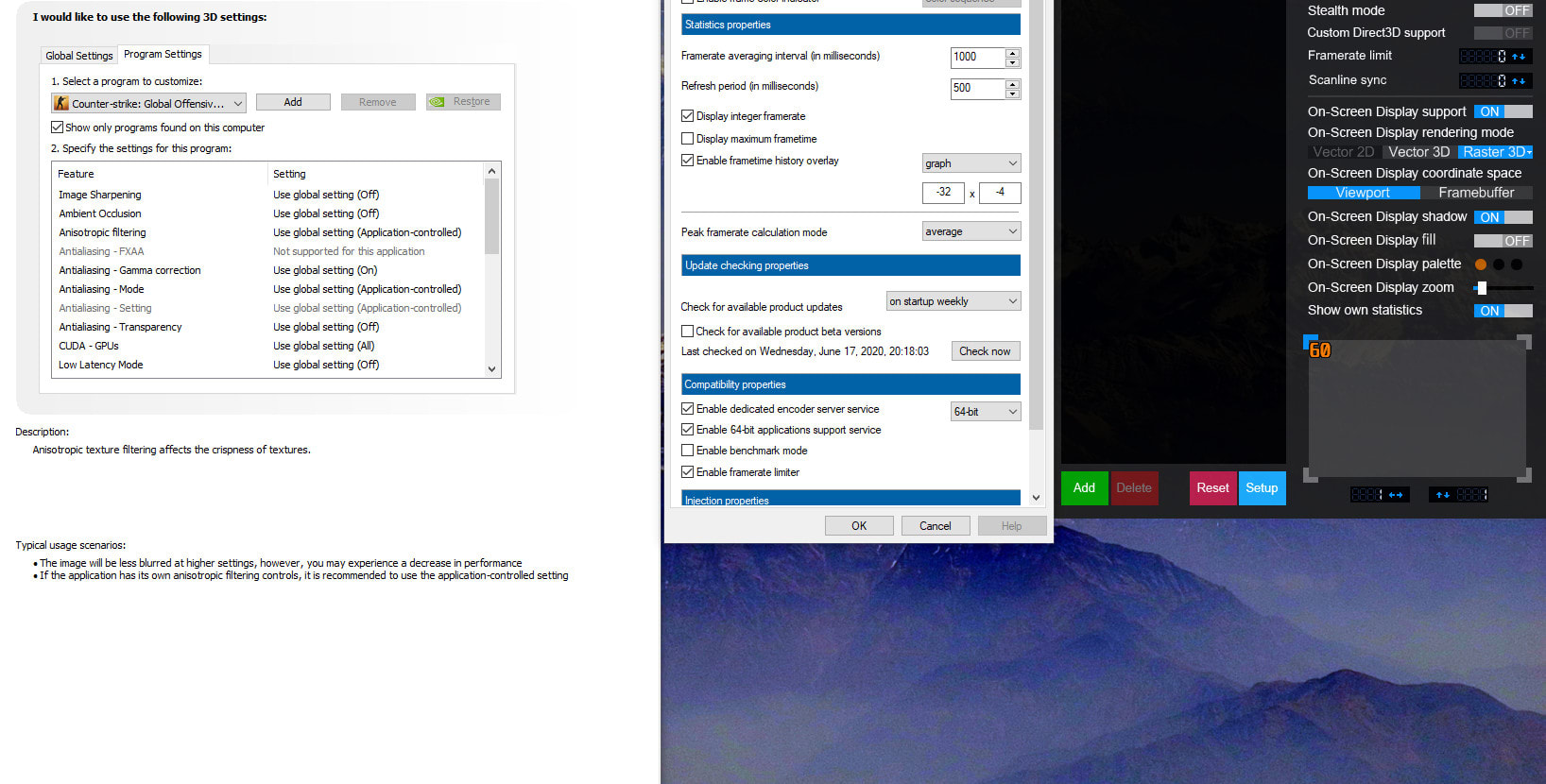 Anisotropic Filtering Optimal Nvidia Control Panel Settings