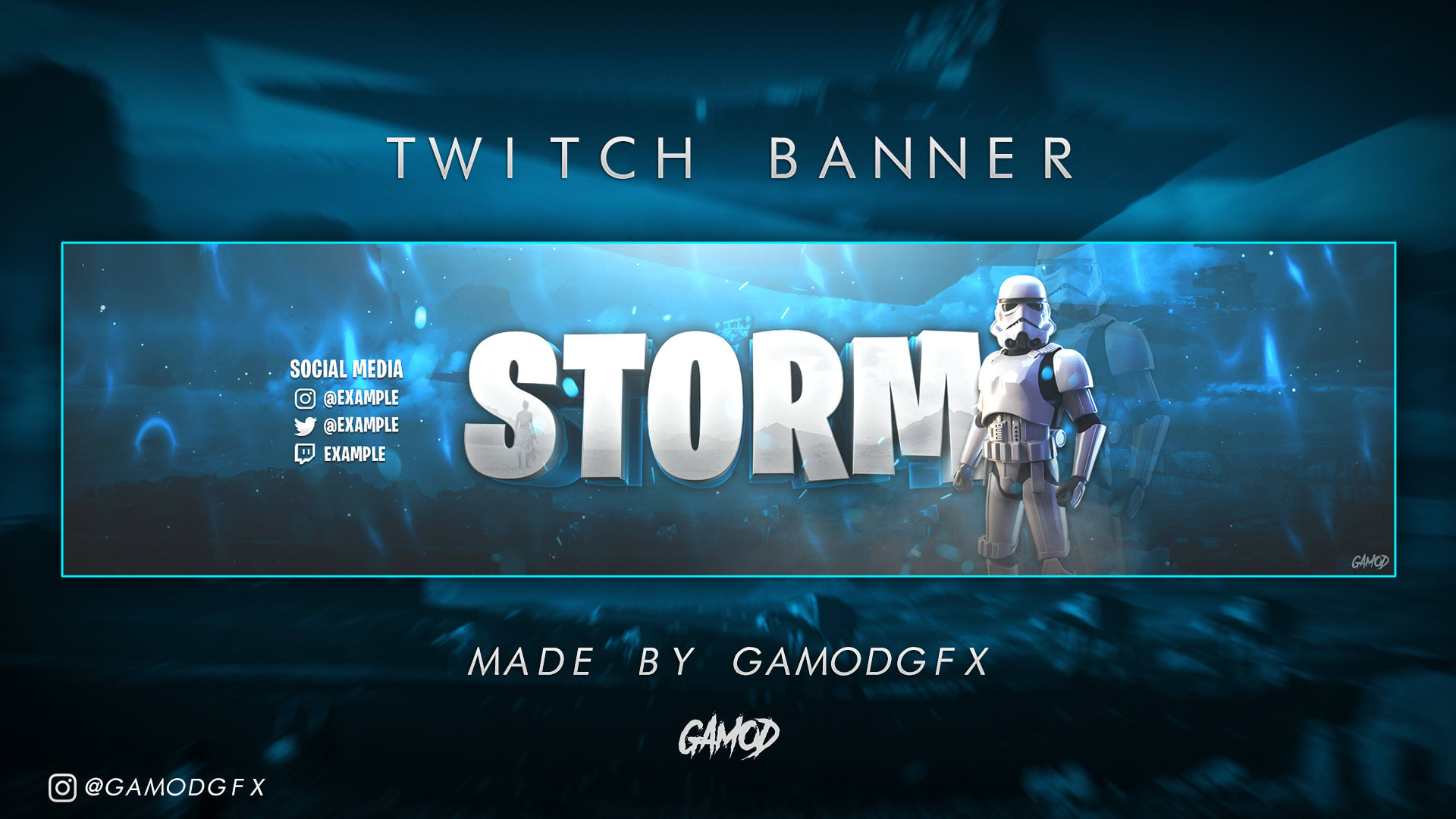 Make A Cool Banner For Youtube Or Twitch Channel By Gamodgfx