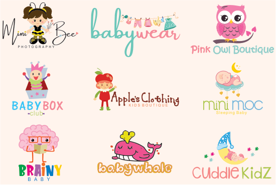 design professional baby logo for your business