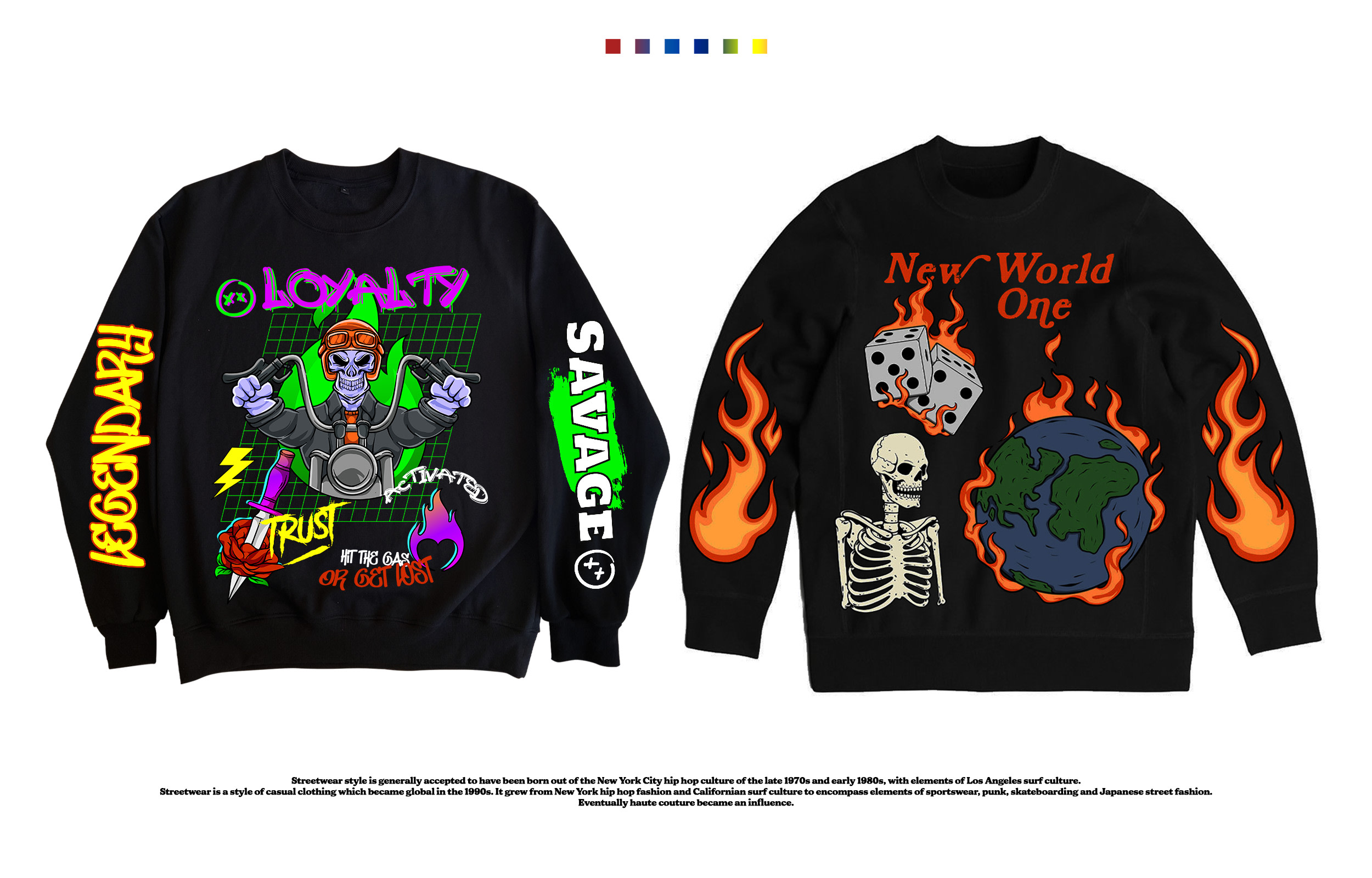 Vintage 90s Stussy Skull City Sweatshirt Trending Shirt