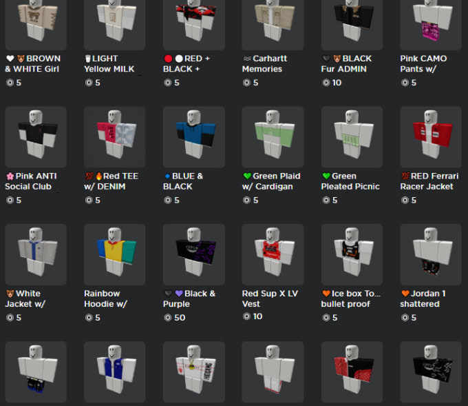 Make You High Quality Roblox Clothing By Crazykazuto - admin shirt for my profile place or music shirt roblox