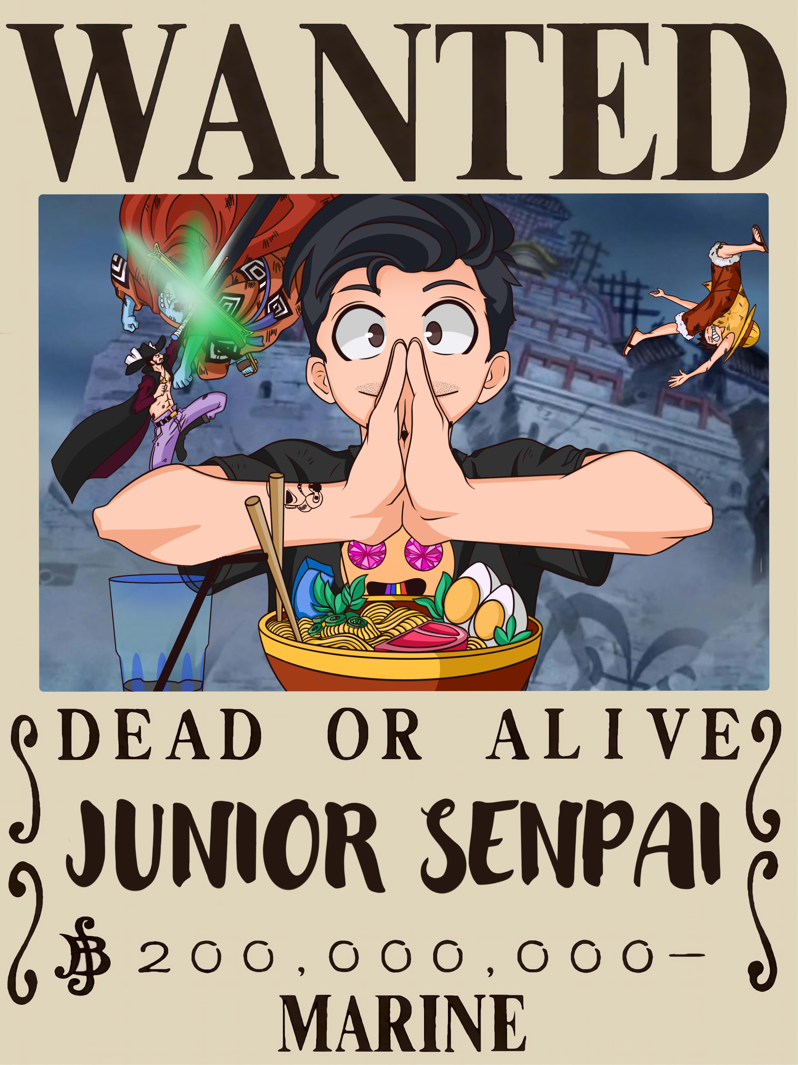 Make A Custom One Piece Inspired Wanted Poster By Shielagercek Fiverr