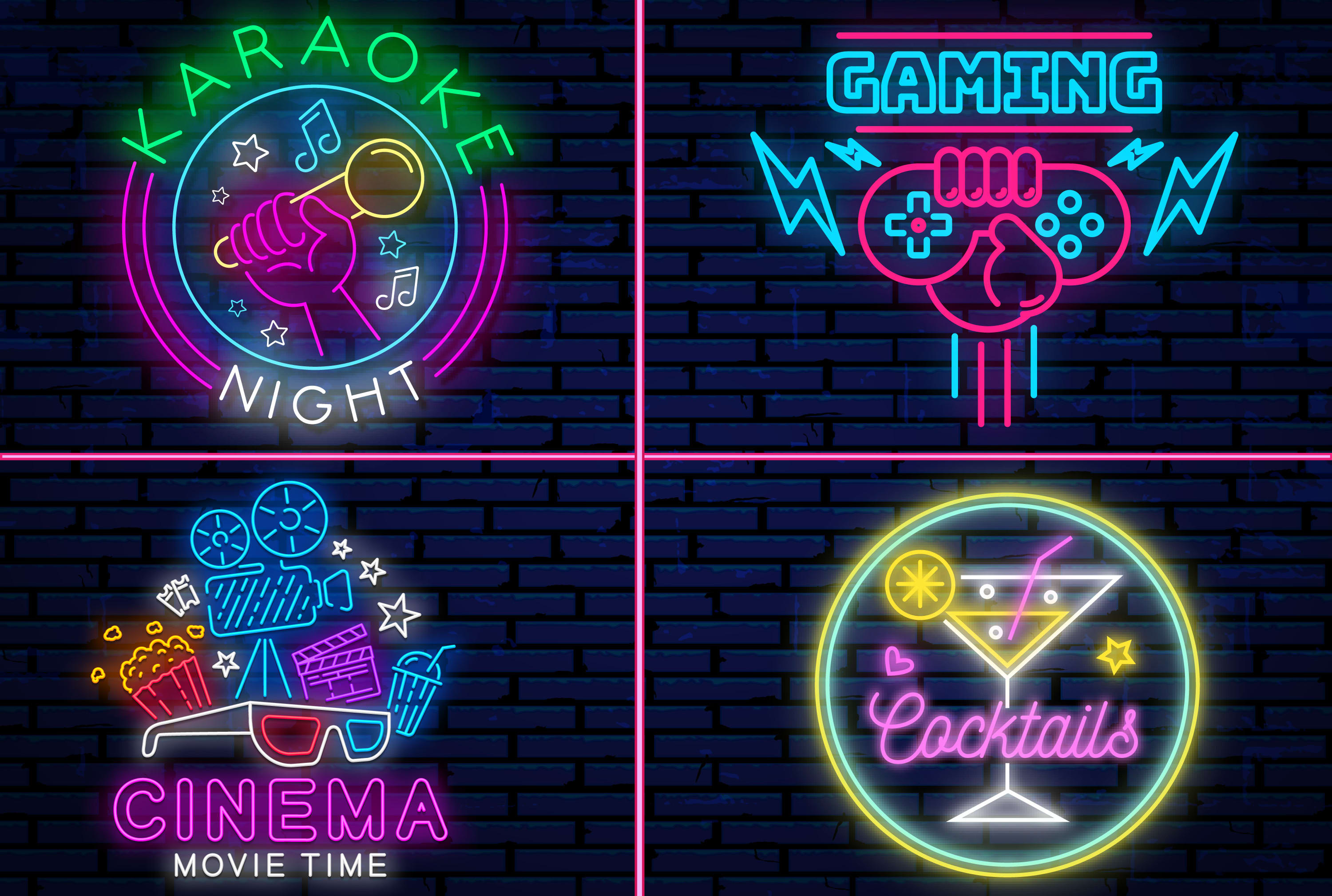 logo 3d neon