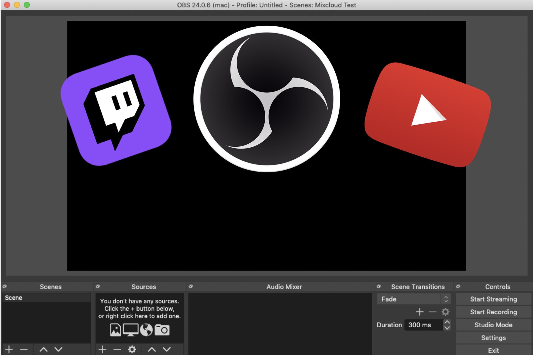 setup obs for twitch on mac