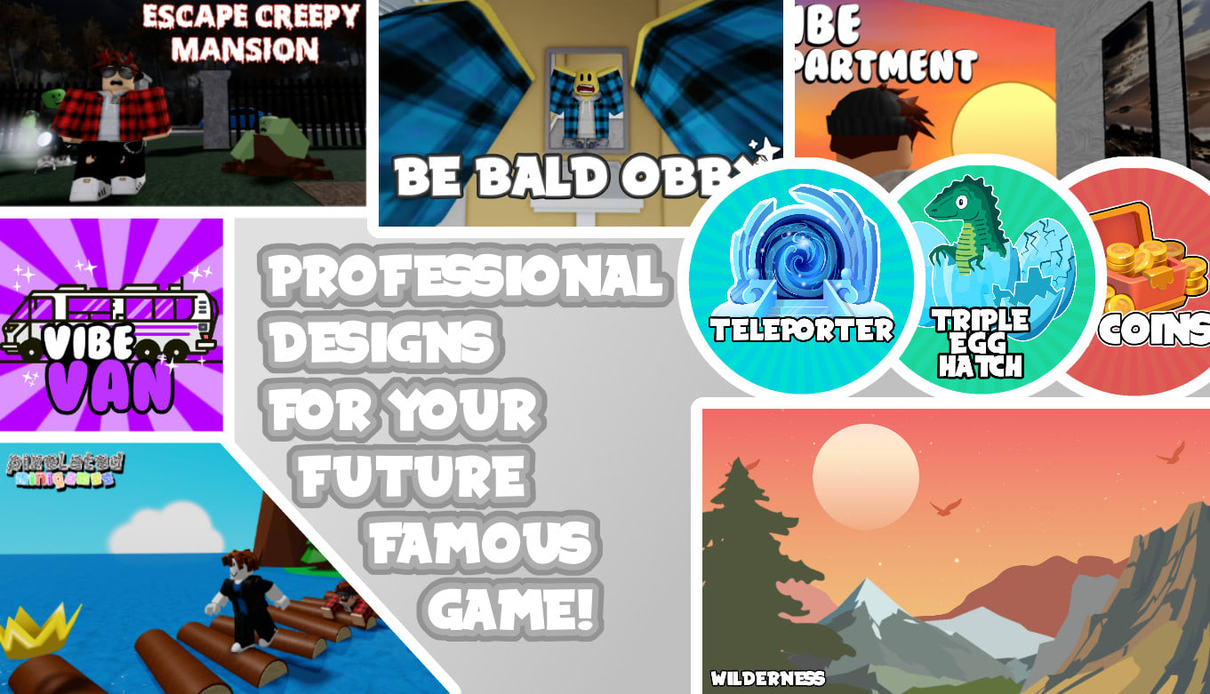 Make You A Pro Roblox Game Icon Gamepass And Thumbnail Logo By Julientheman Fiverr - roblox vibe game thumbnail