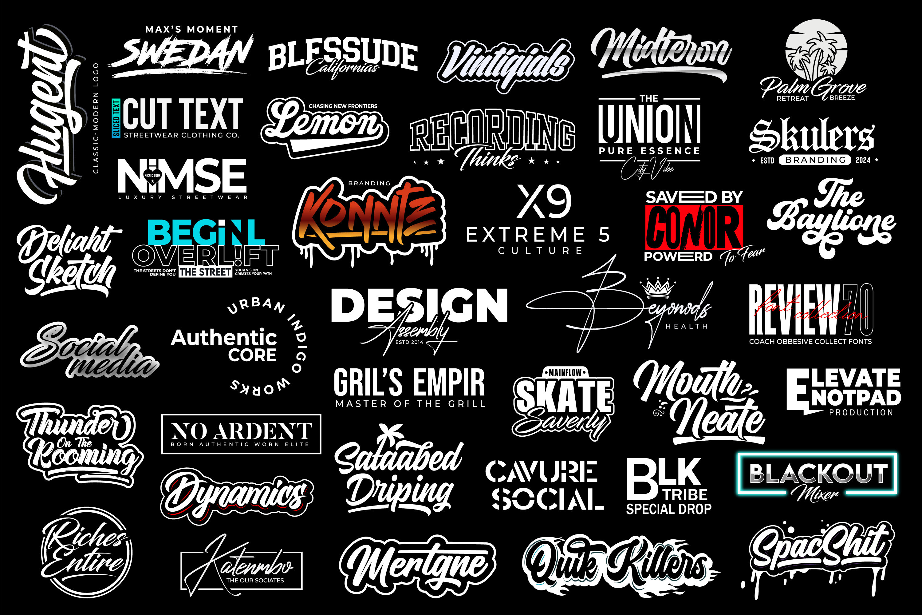 Create custom hand lettering typography logo for a clothing brand or urban  by Janat_designs | Fiverr, image size:3000x2000
