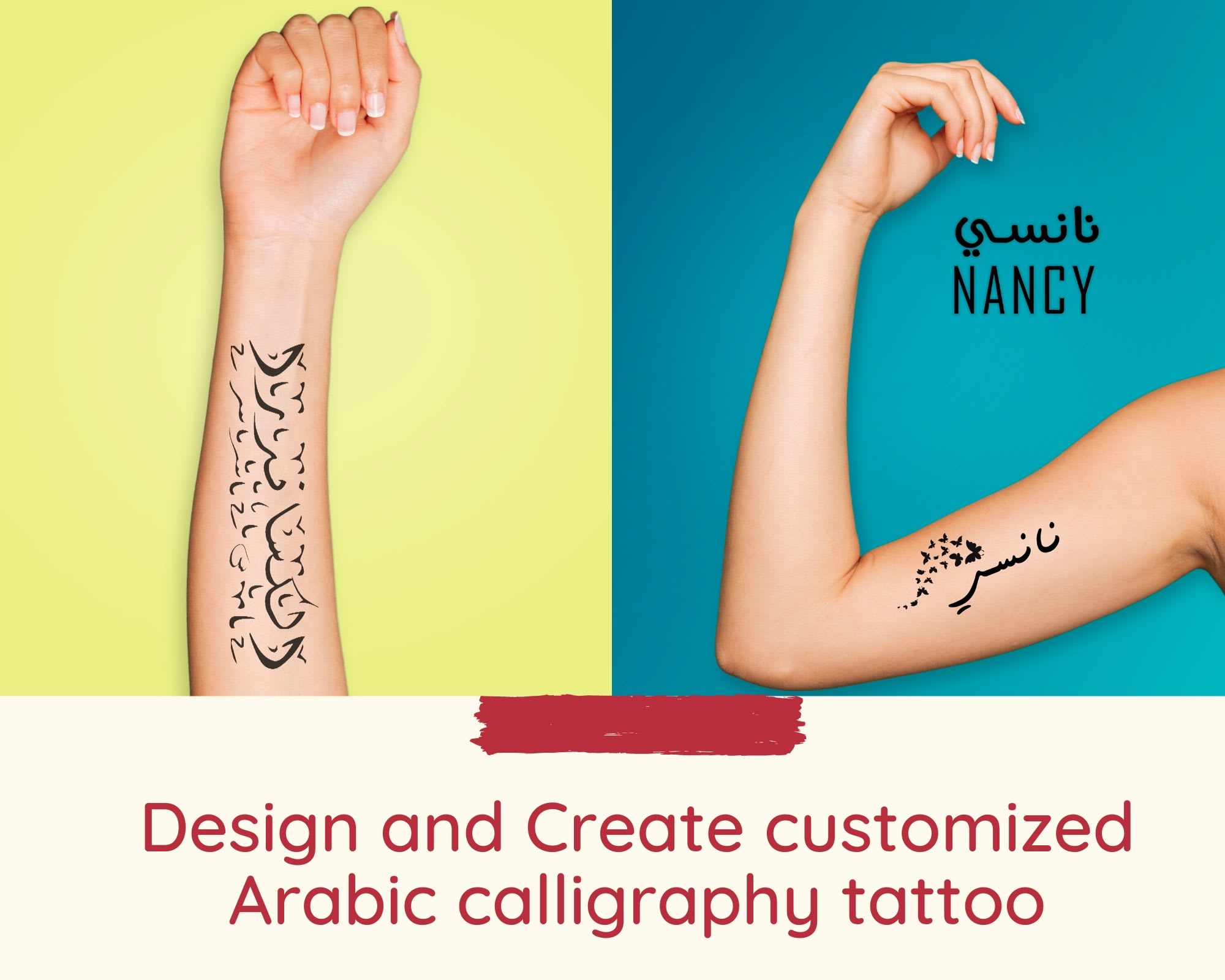 Design an arabic calligraphy tattoo for you by Oussamix