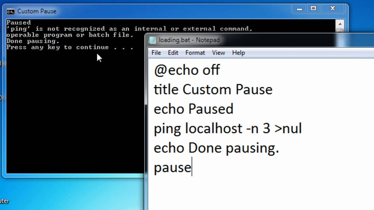 ping is not recognized command ping is not recognized command