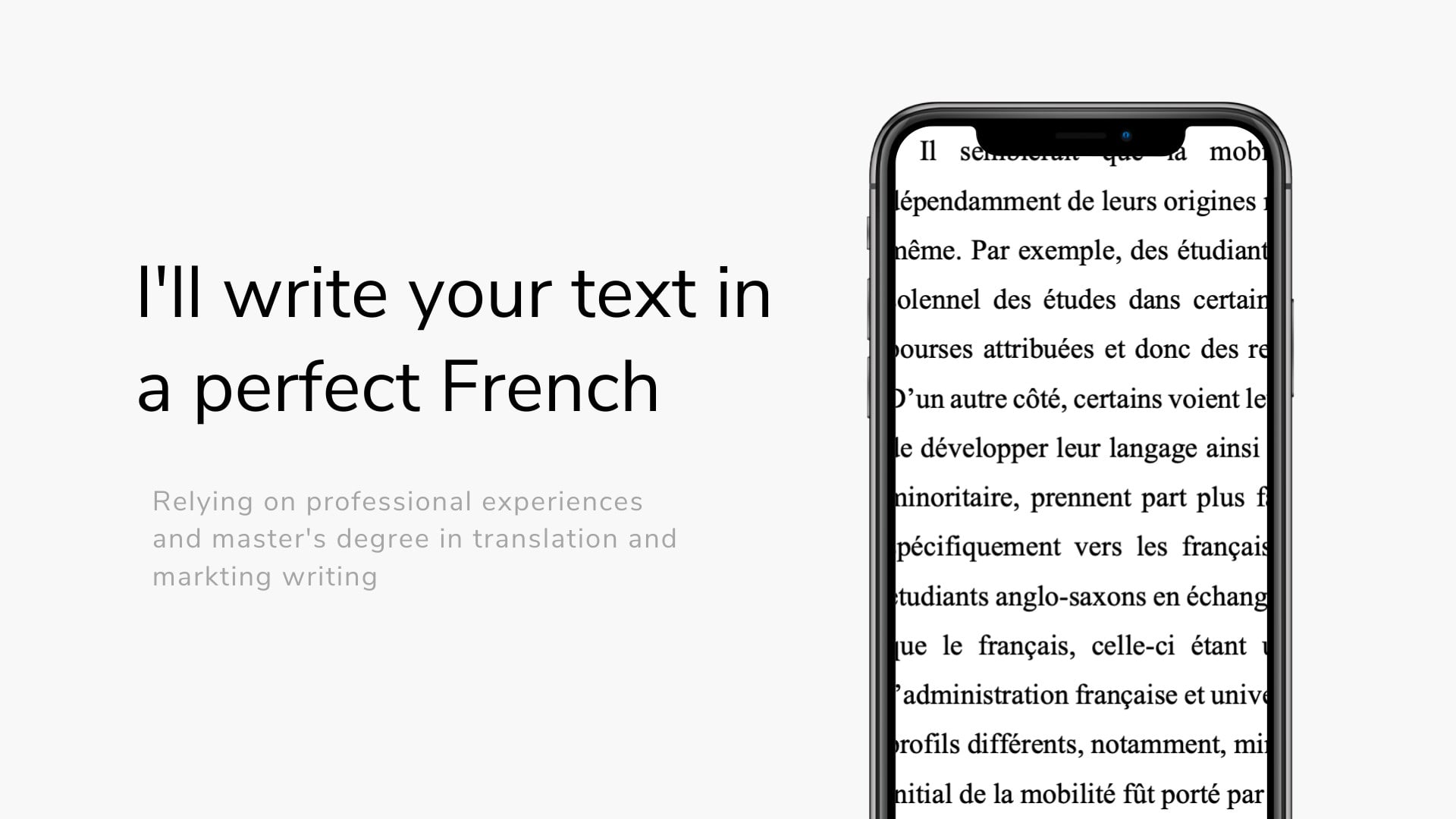 Write Your Text In A Perfect French By Morganej Fiverr