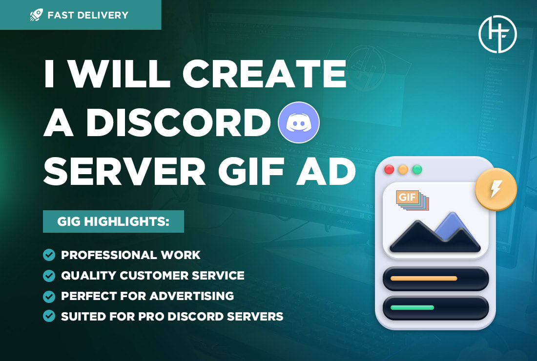 create a discord server GIF ad