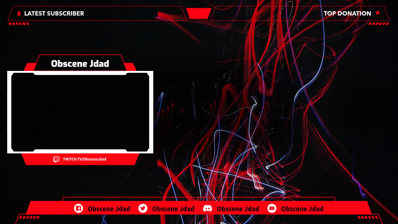 Create And Design A Personalized Twitch Overlay Obs By Jdadkins03