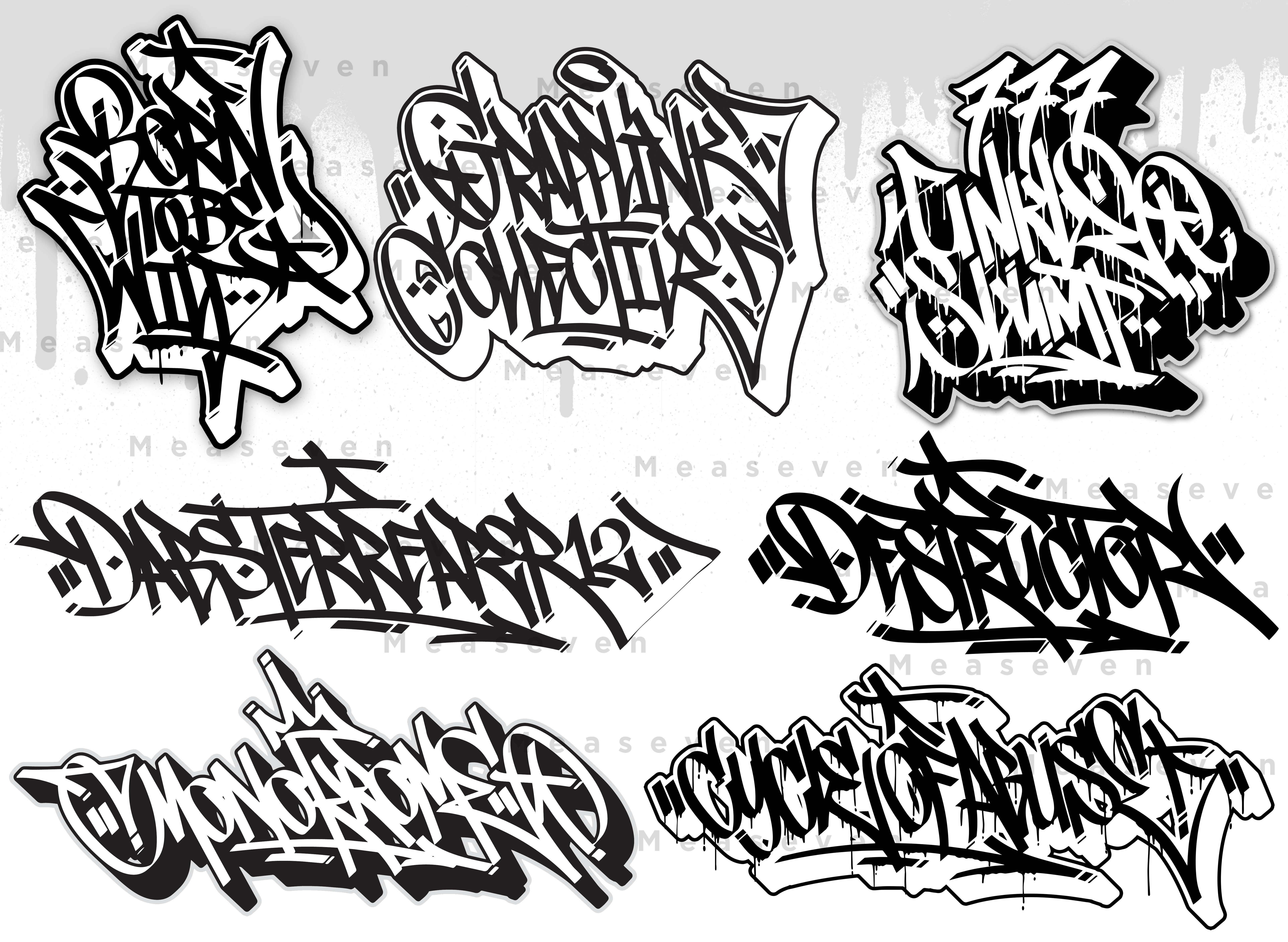 Виды граффити шрифтов