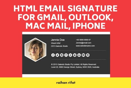 html email signature for outlook mac