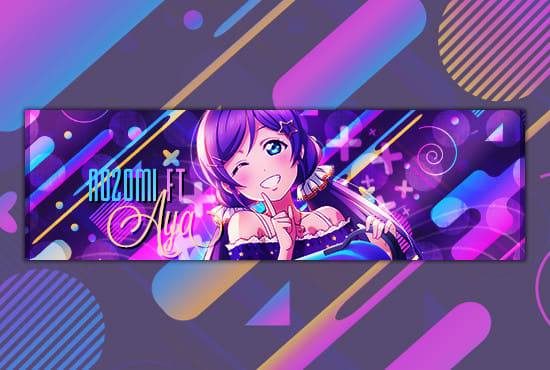 Create Anime Banner Profile Picture For Youtube Twitch Etc By Blessinggrace
