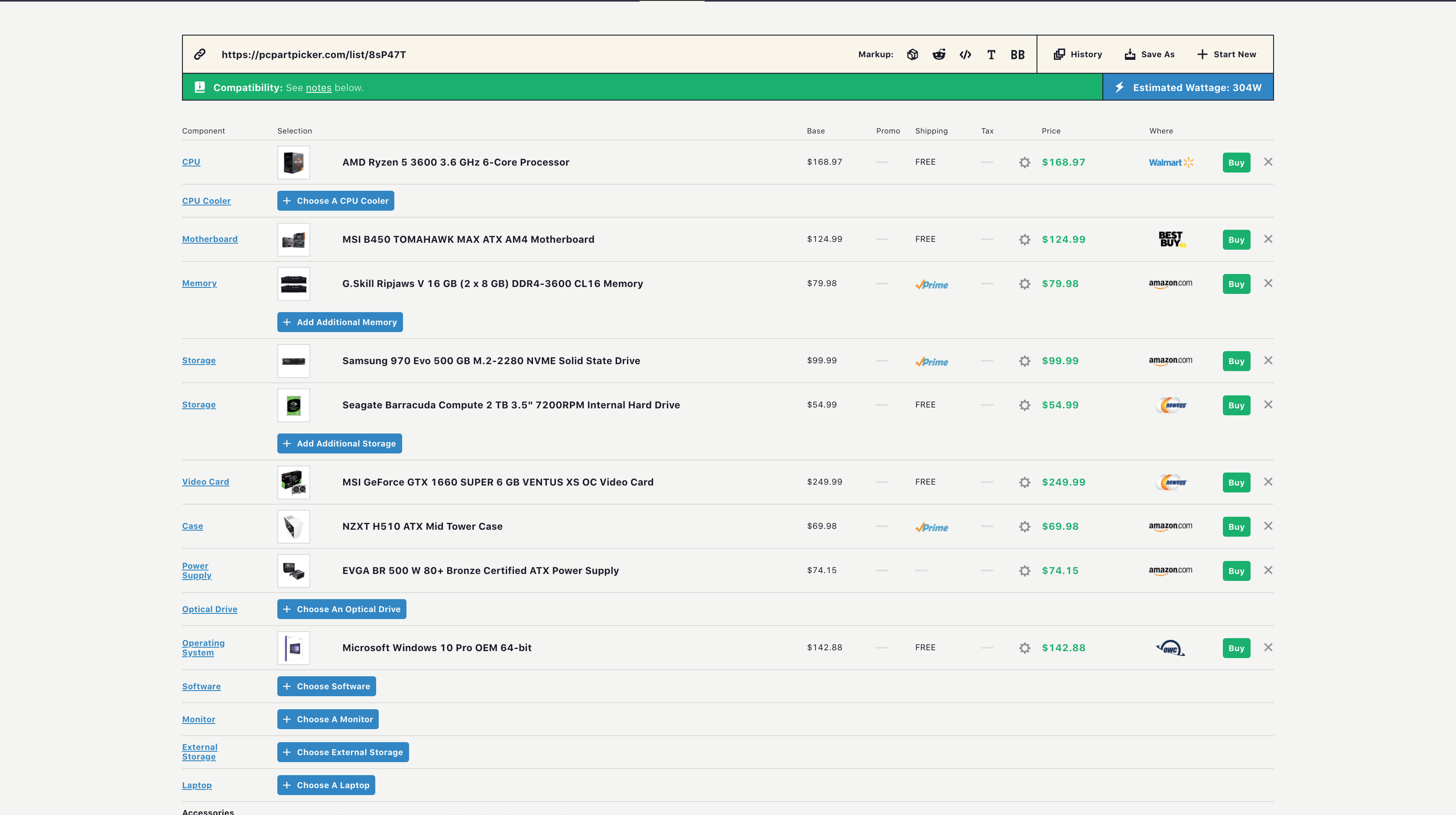 Choose Your Parts - PCPartPicker