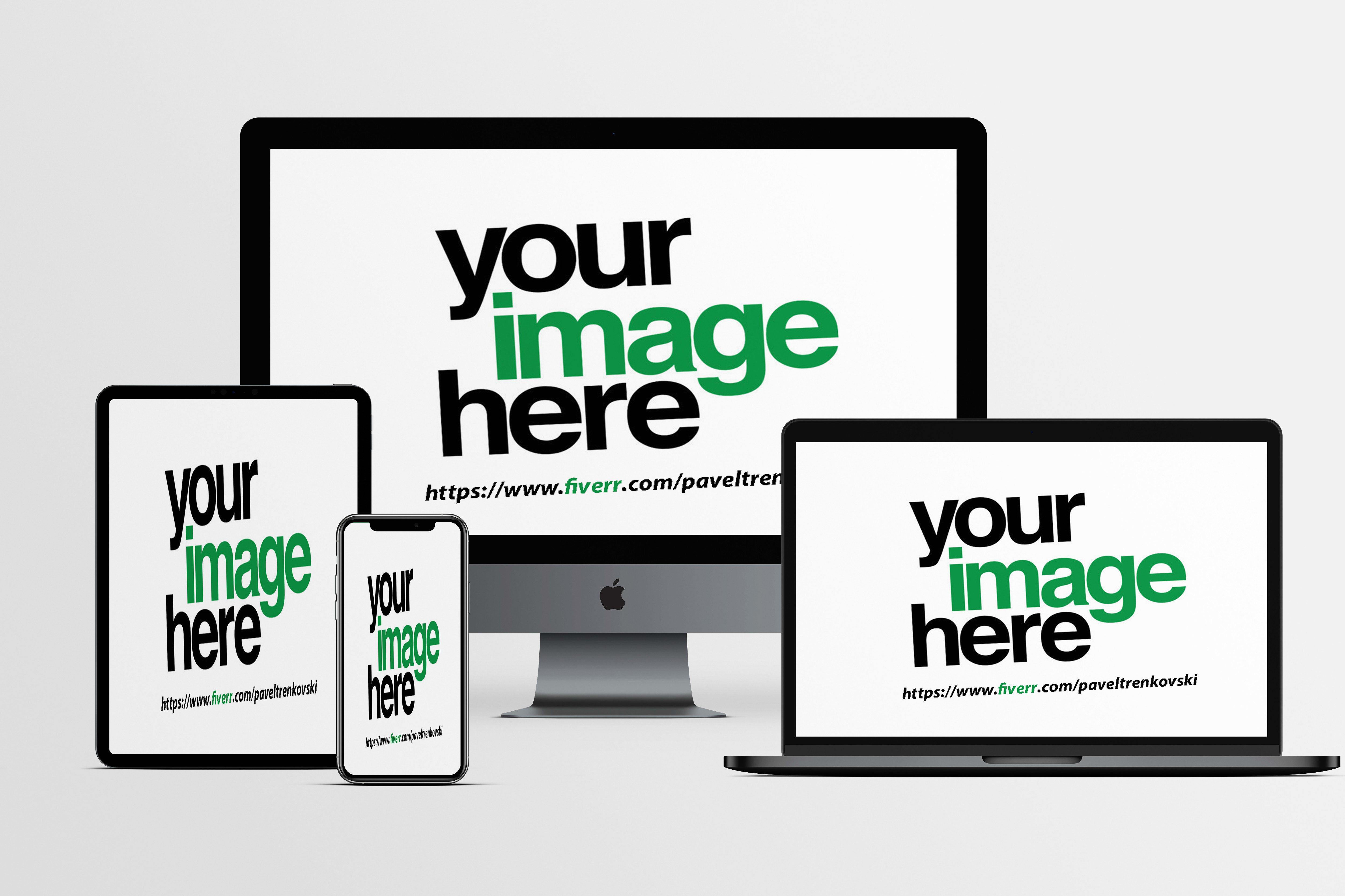 Make Apple Imac Iphone Macbook Laptop Ipad Mockup For Your Website By Paveltrenkovski Fiverr