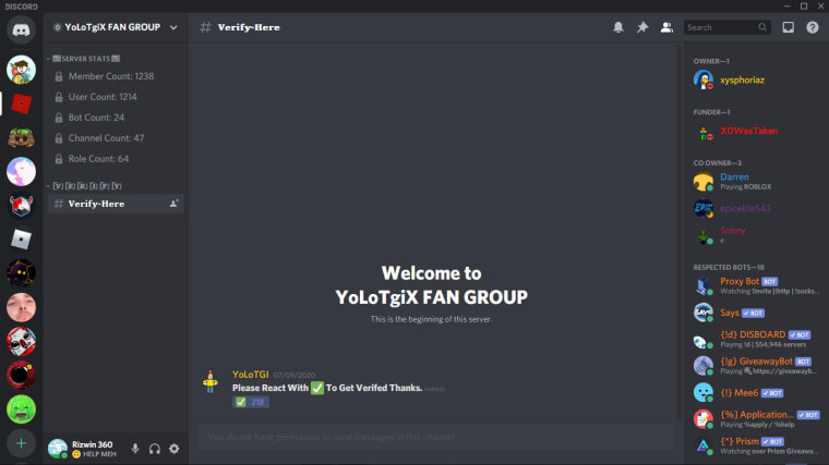 My Team Will Make A Professional Discord Server For You By Edwina13242 - how to verify roblox on discord