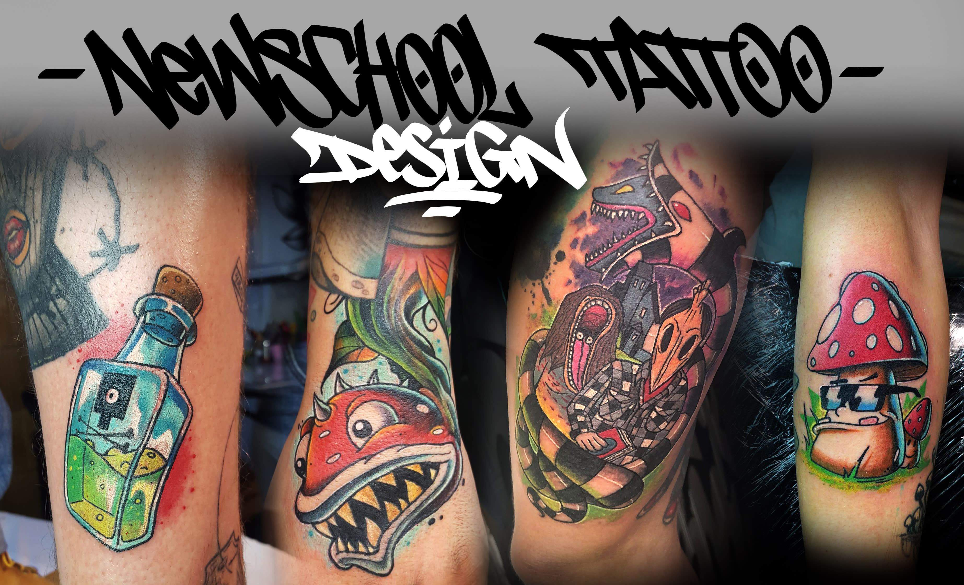 TatMasters  Read everything about New School tattoos