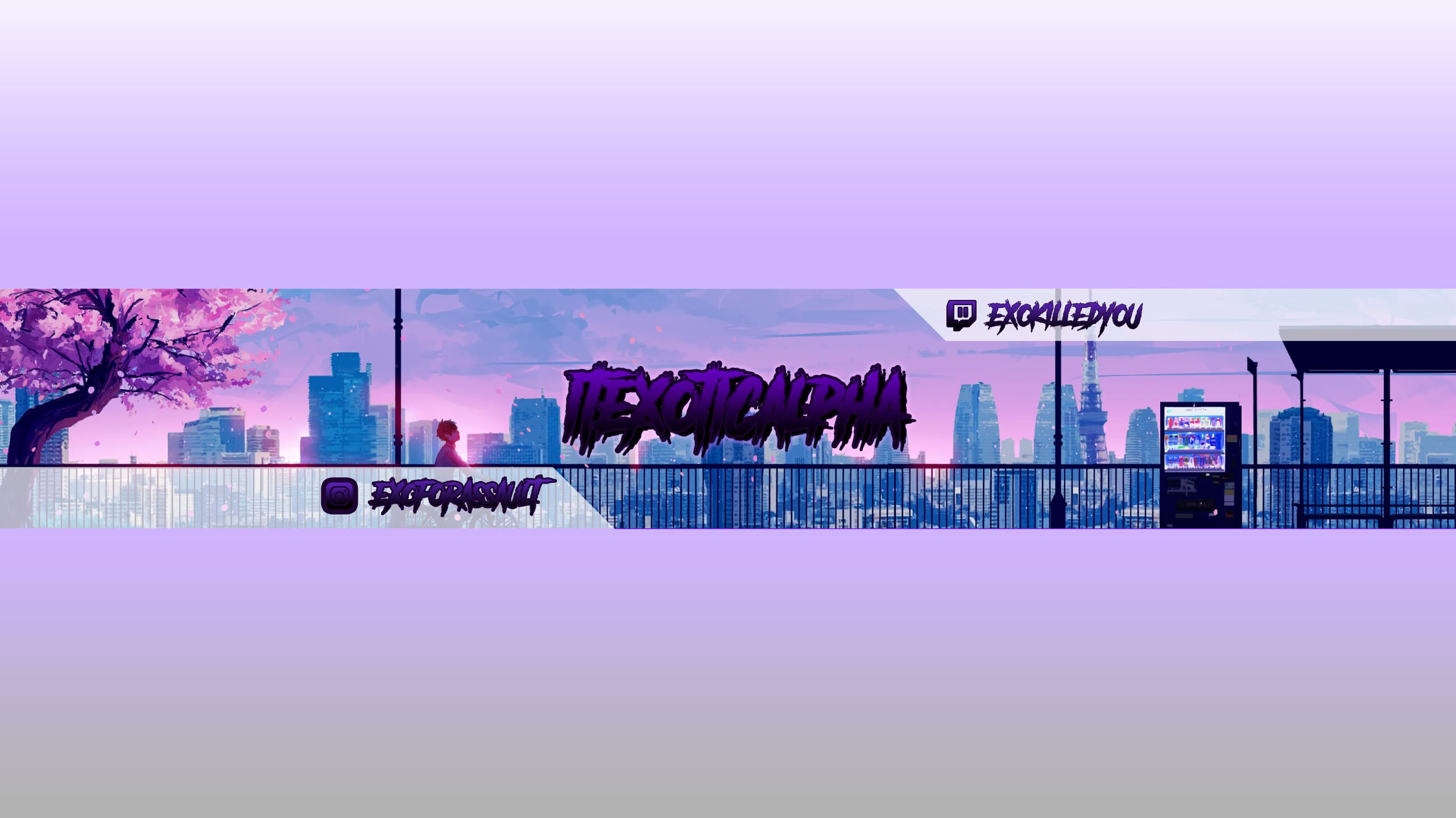 Create A Banner For Twitch Or Youtube Twitter By Dylanm603