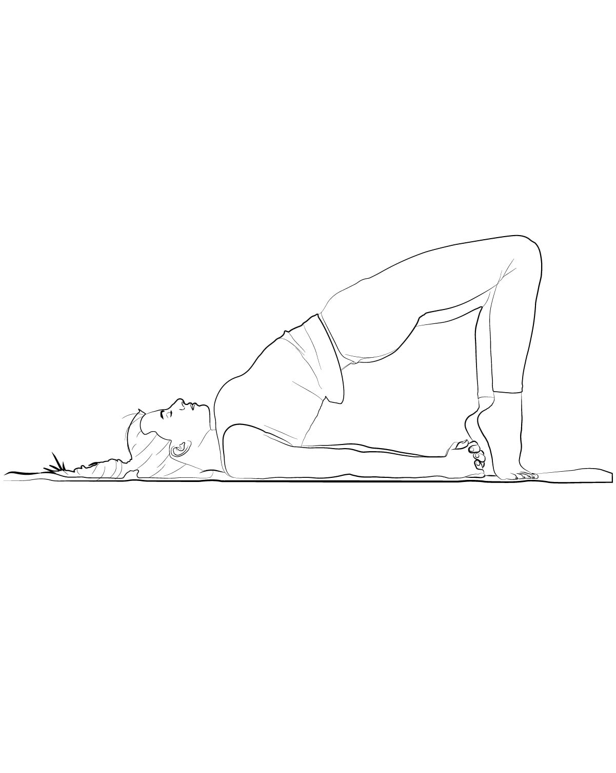 Premium Vector | Yoga pose. line drawing. healthy life concept -vector  illustration