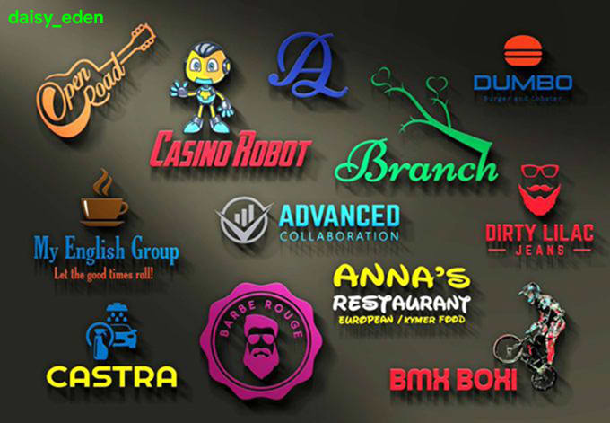 Do Creative 3d And 2d Logo Design By Daisy Eden Fiverr