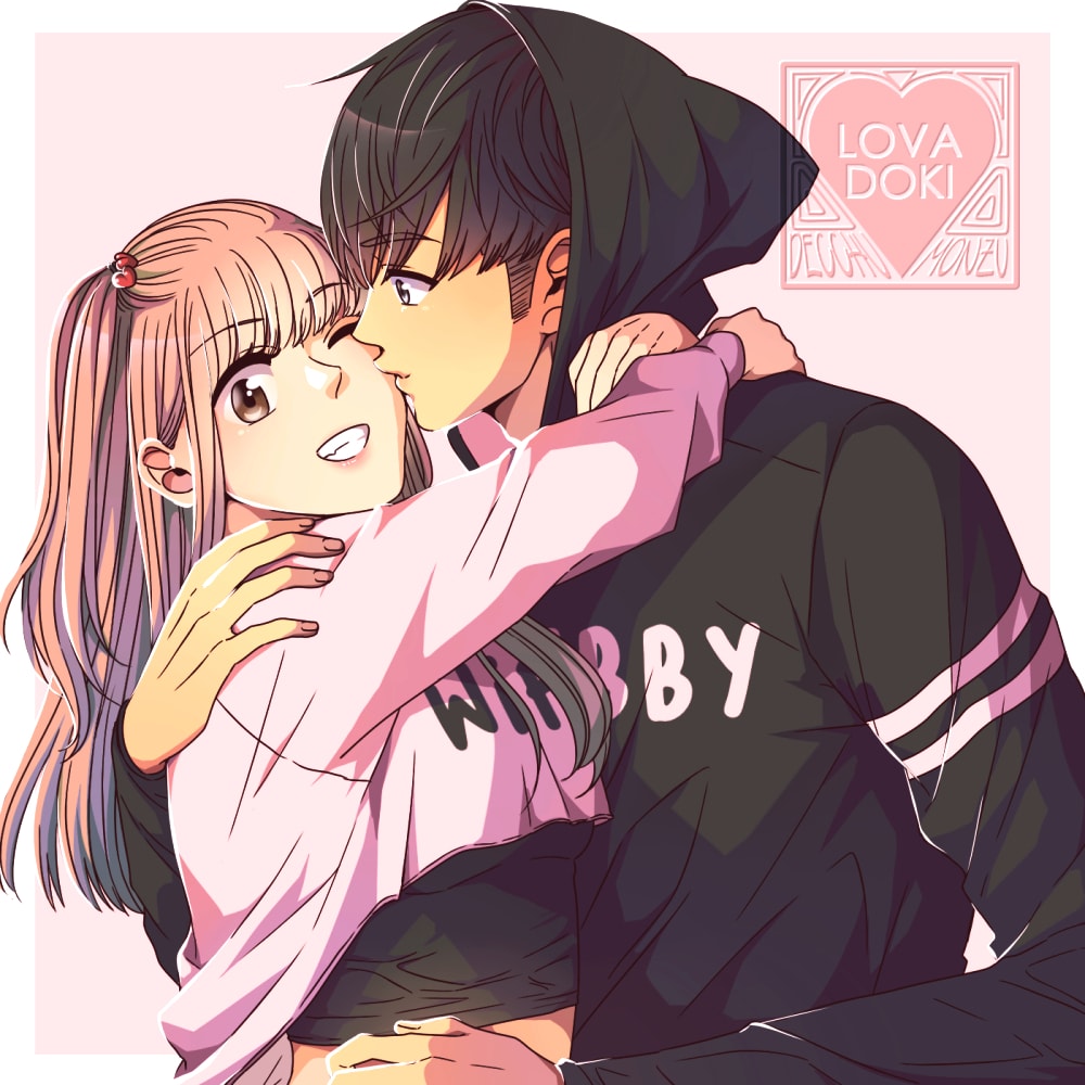 Custom Couple Anime Portrait Cute Couple Drawing Anime Style 