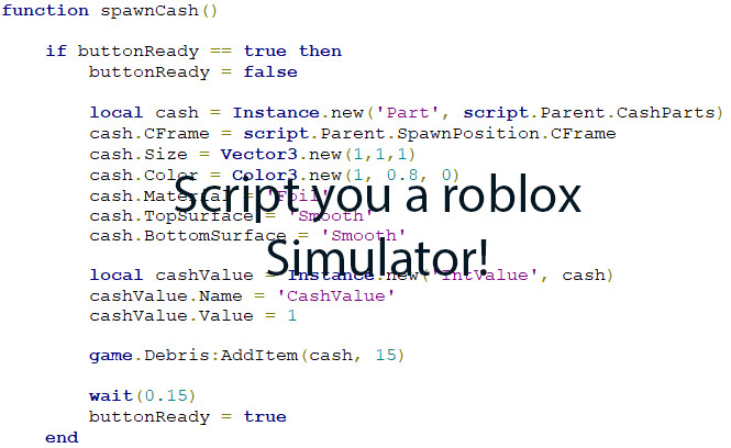 Code You A Roblox Simulator By Castlecraftpvp - roblox position value