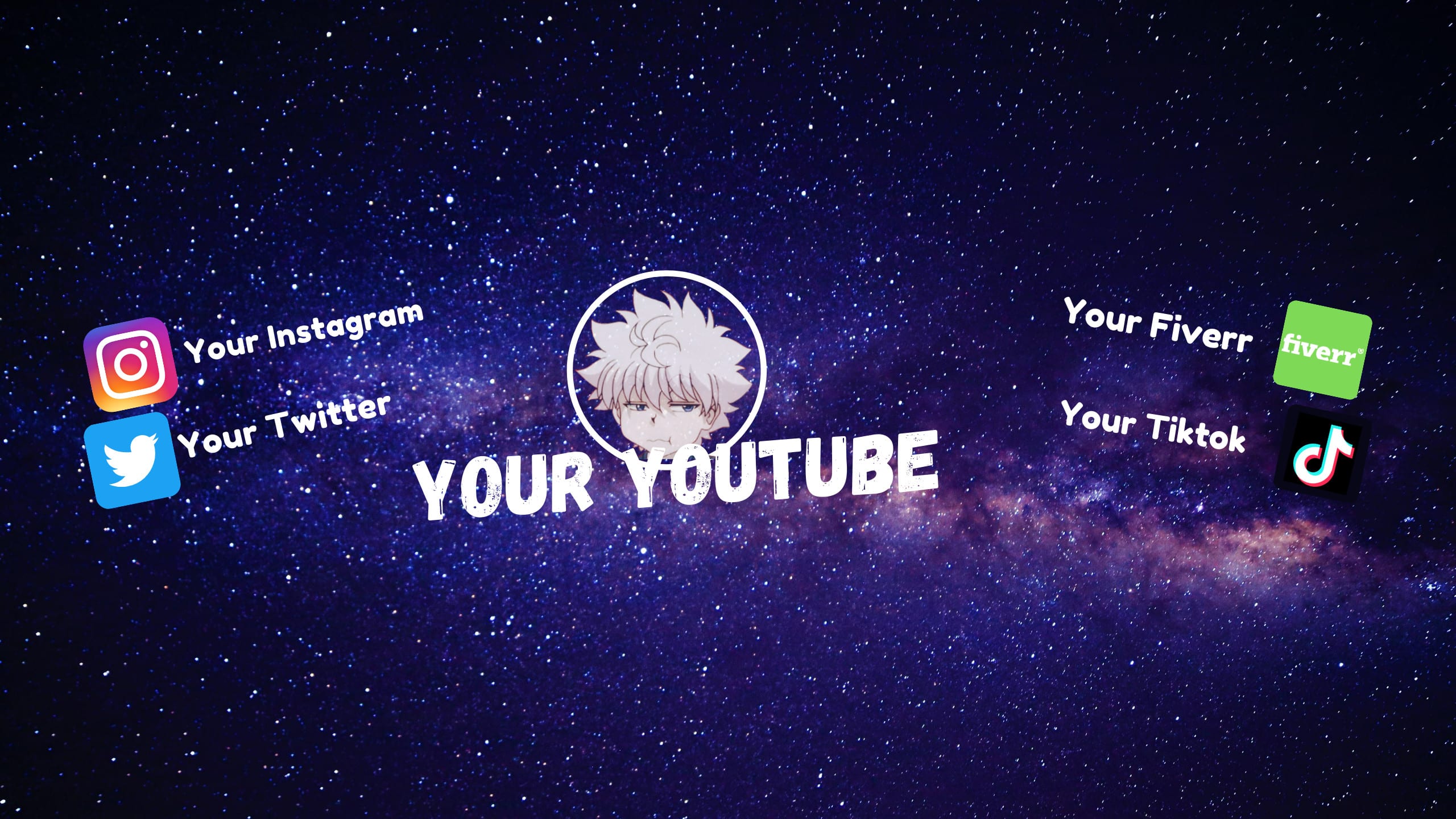 Create A Youtube Banner For You On The Manga Theme By Wakaidezaina Fiverr