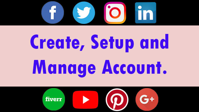 Create And Setup Fb Youtube Instagram Pinterest Twitter Linkedin Accounts By Ichibantel Fiverr Create And Setup Fb Youtube Instagram Pinterest Twitter Linkedin Accounts By Ichibantel Fiverr