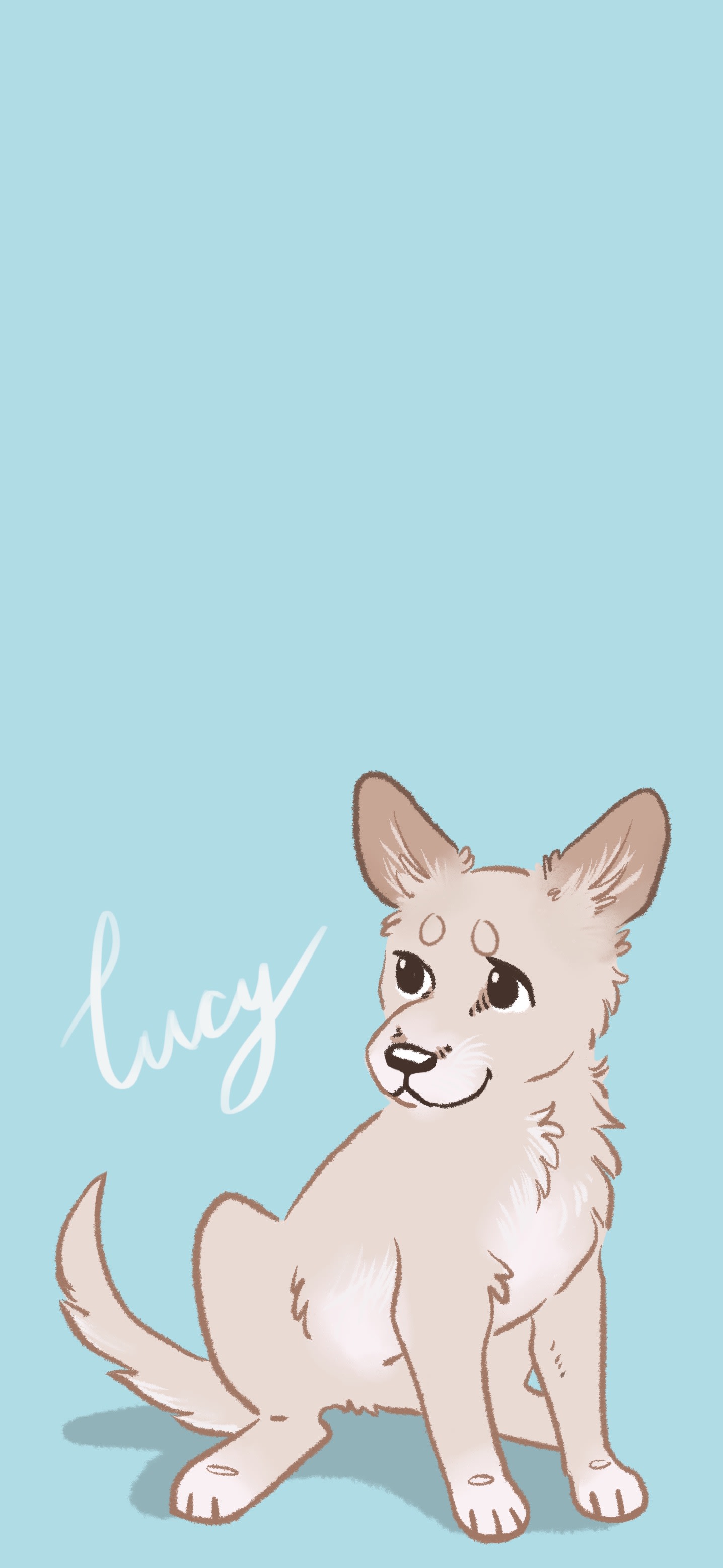 Draw a cute iphone wallpaper of your dog or cat by Nancyberumen | Fiverr