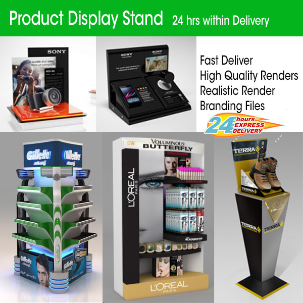 Download Design 3d Product Display Stand For Retail By Waqasamin611 Fiverr