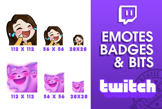 Create Custom Emote For Your Twitch Or Discord By Neonmood Fiverr