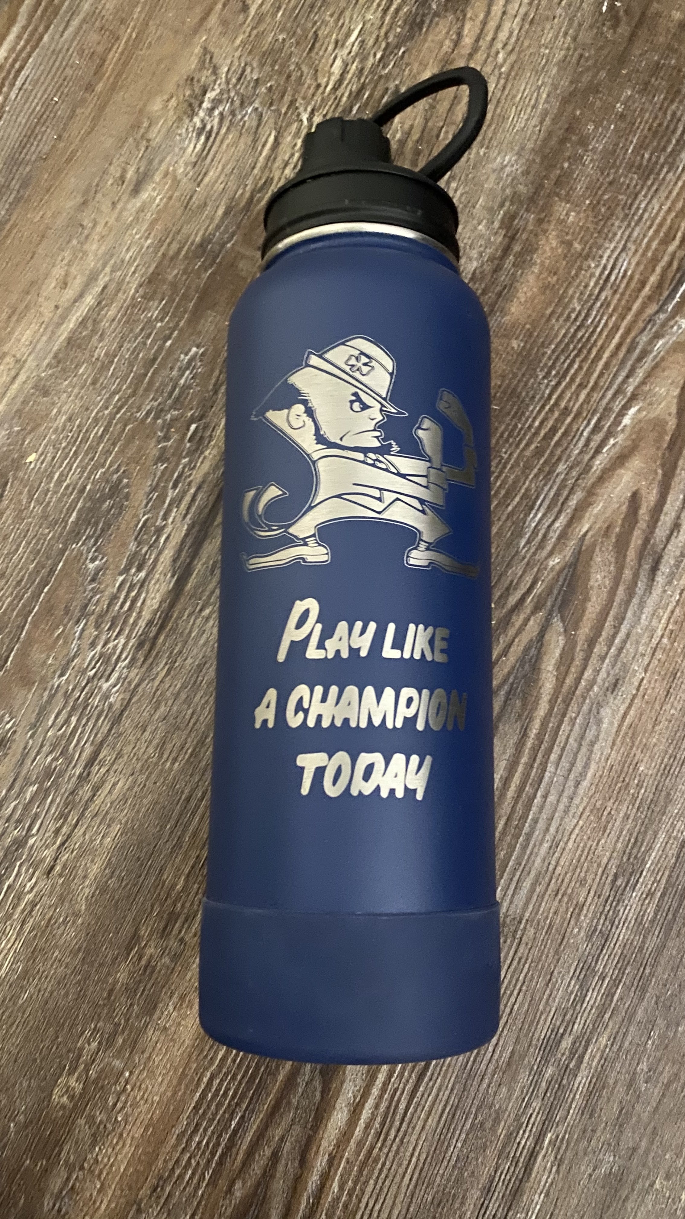 Custom Swiggy Water Bottle with Metal Trim