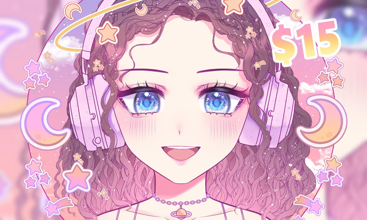 For Hire] Cute traditional anime icons with light efect ^^ Low prices! Feel  free to DM me for more information ;) : r/starvingartists
