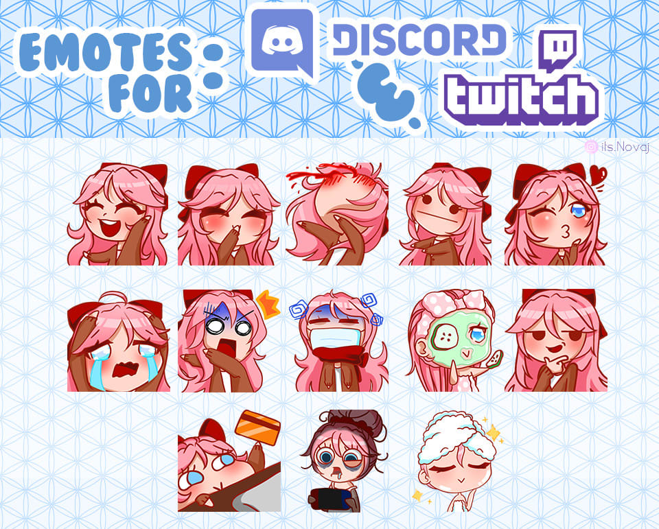 Chibi style emotes được sử dụng rộng rãi trên các nền tảng trò chơi và livestream, mang đến một trải nghiệm năng động và vui nhộn cho các game thủ và người xem. Đến xem hình ảnh liên quan để cảm nhận sự vui nhộn của chibi style emotes.