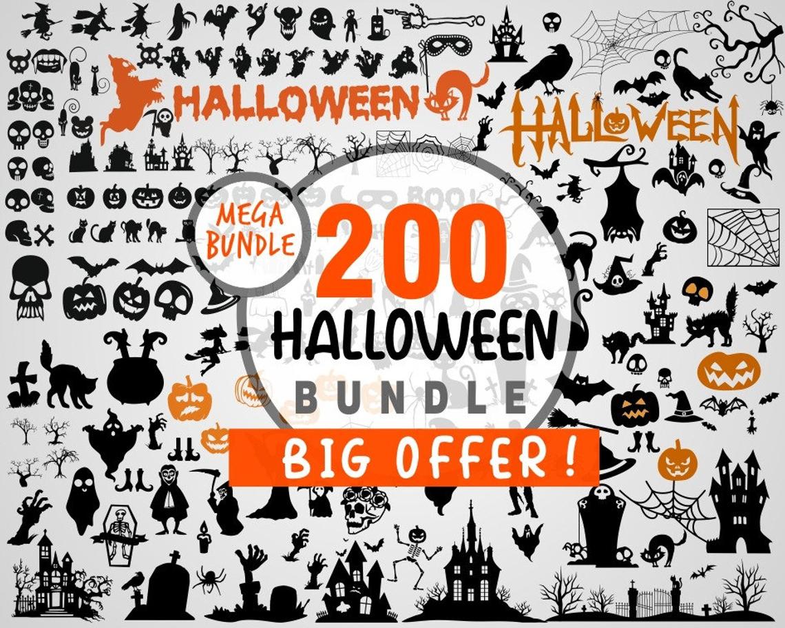 Download Give You 200 Halloween Svg Mega Bundle Clipart By Lifeness94k PSD Mockup Templates