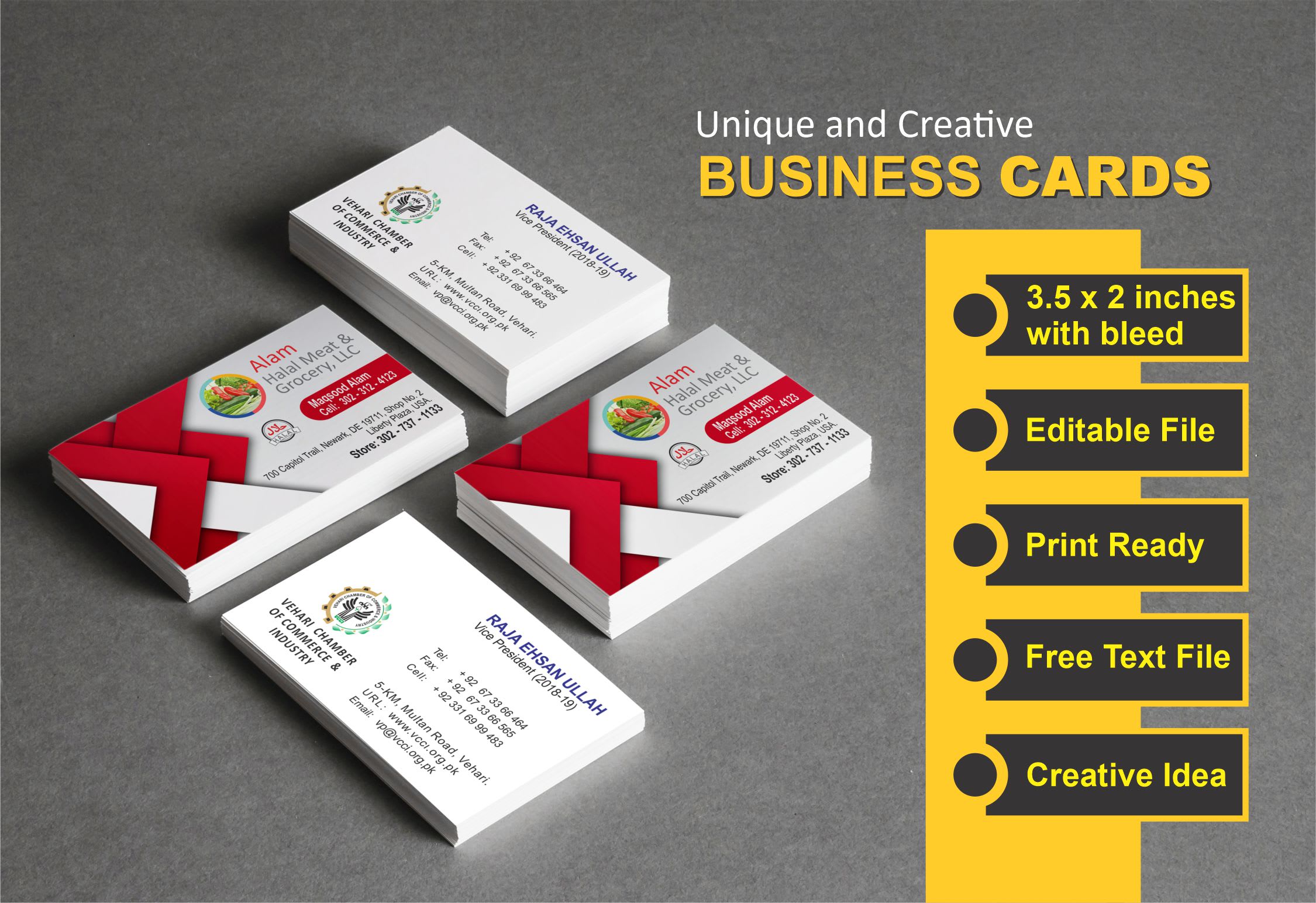 design business card with unique concept in 24 hours