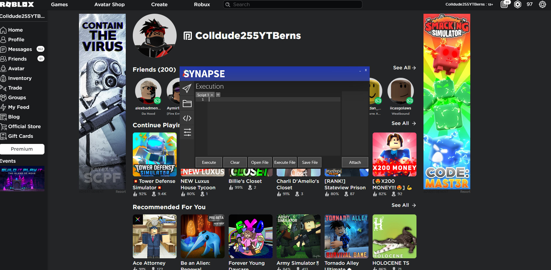 roblox synapse how to download games