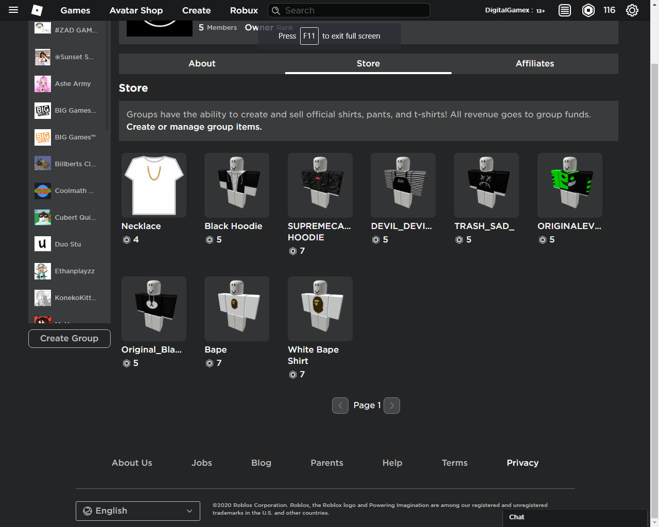 Add Clothes To Your Group By Digitalgamex Fiverr - how to add games to your group roblox 2020
