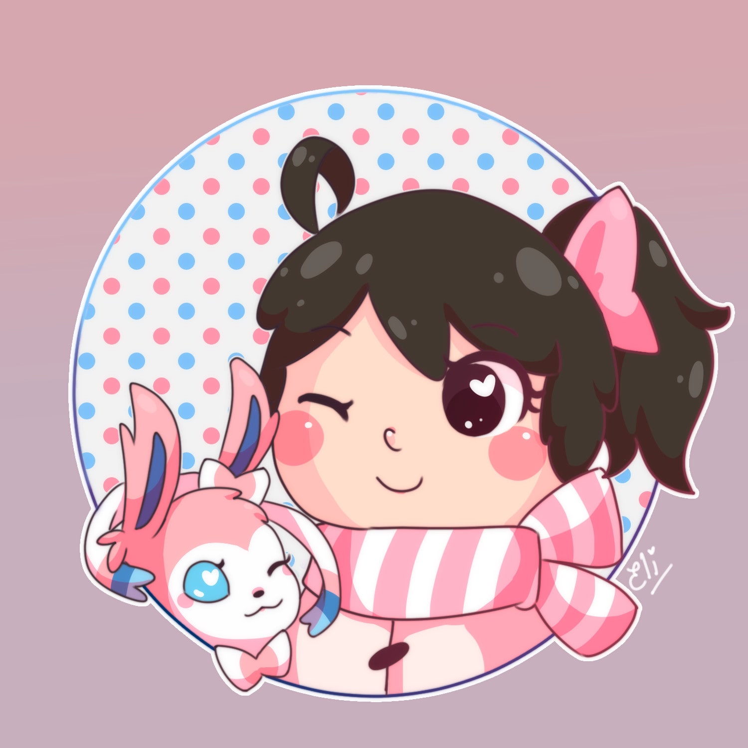 Draw Your Cute Chibi Avatar With Your Pet Or Fav Pokemon By Elielialtercard Fiverr