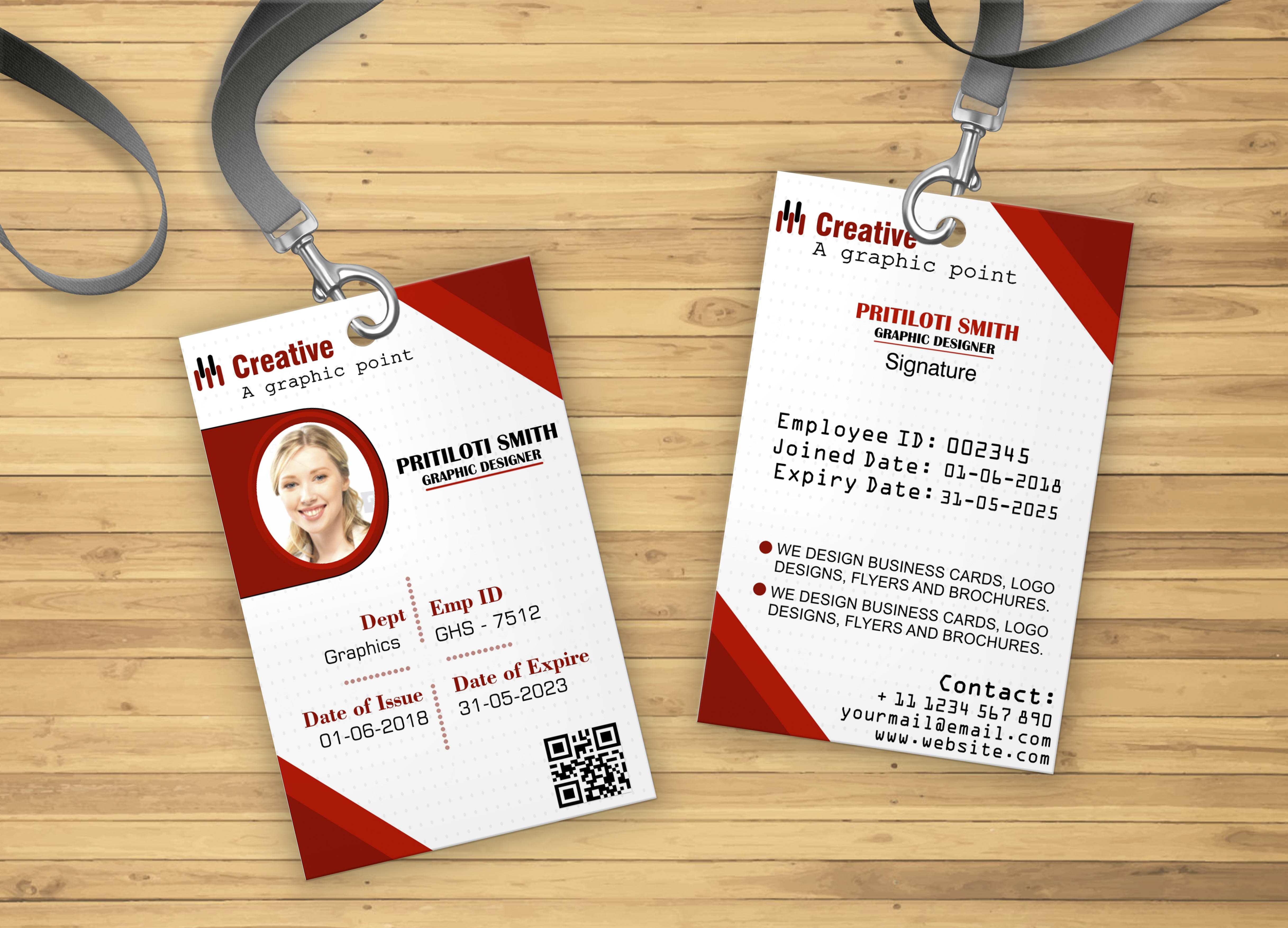 Design outstanding employee, staff id or student identity card by With Faculty Id Card Template