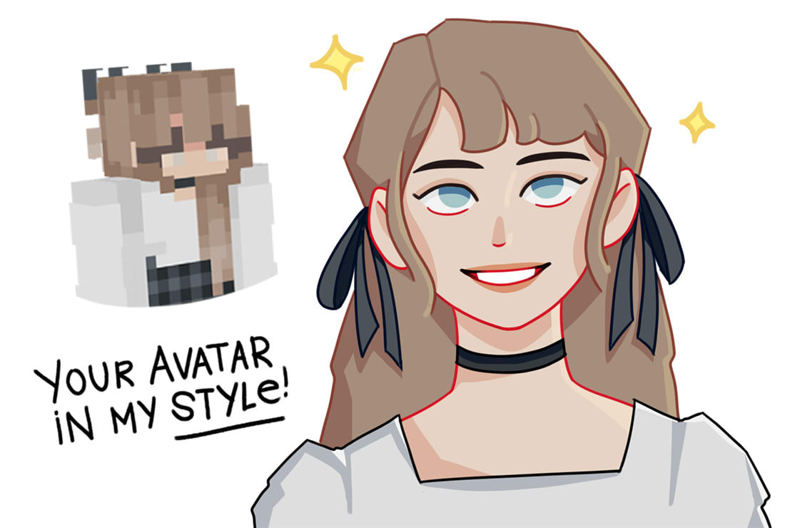 Draw your roblox avatar, royale high avatar, minecraft skin by  Rahimarchitect