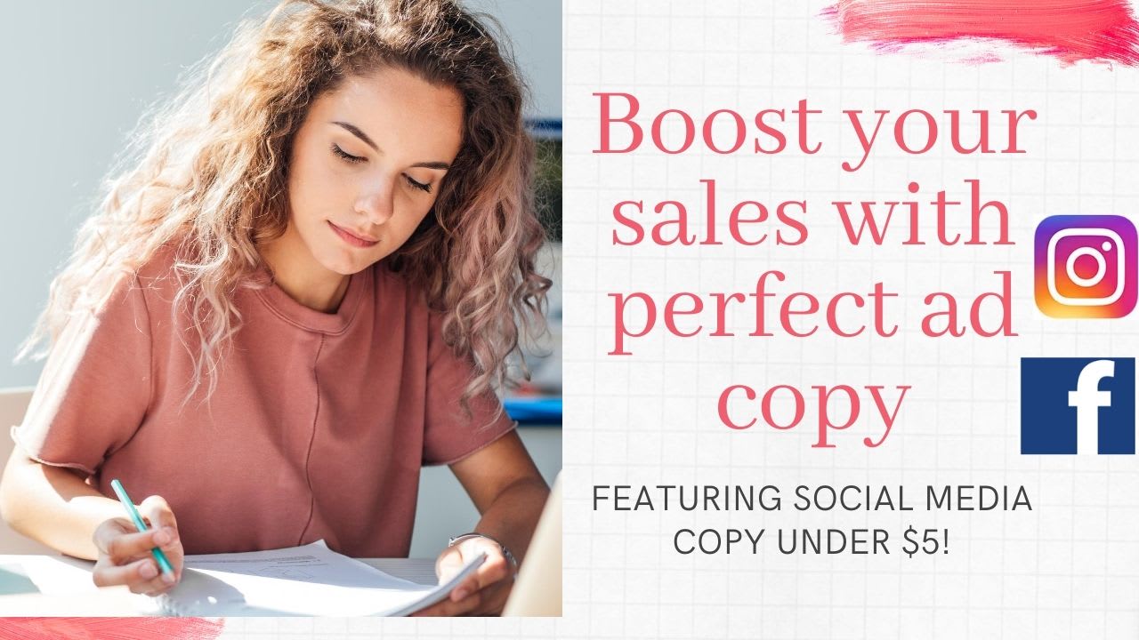 Write ad copy or social media copy or ad copywriting by