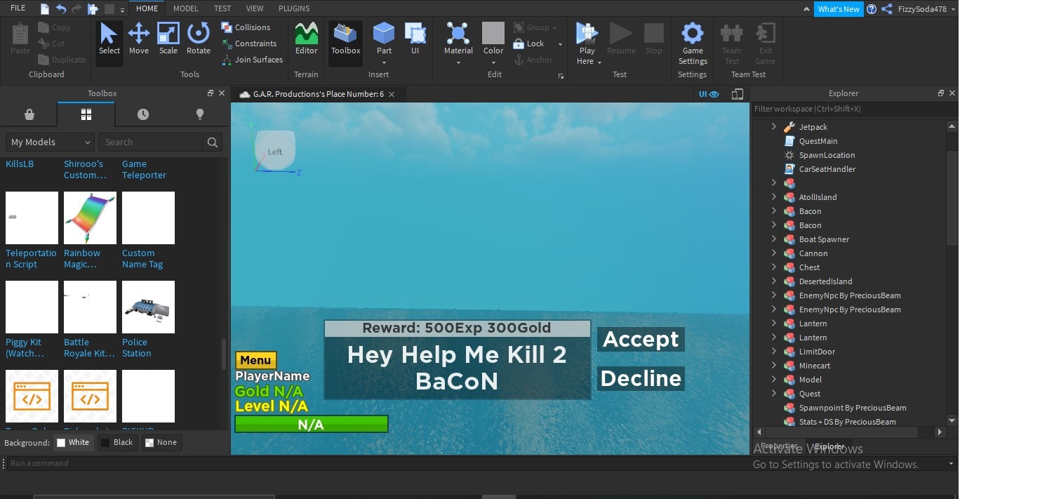 Add Some Things That Will Make Your Roblox Game Look Better By Guhanganesh - bacon gang roblox