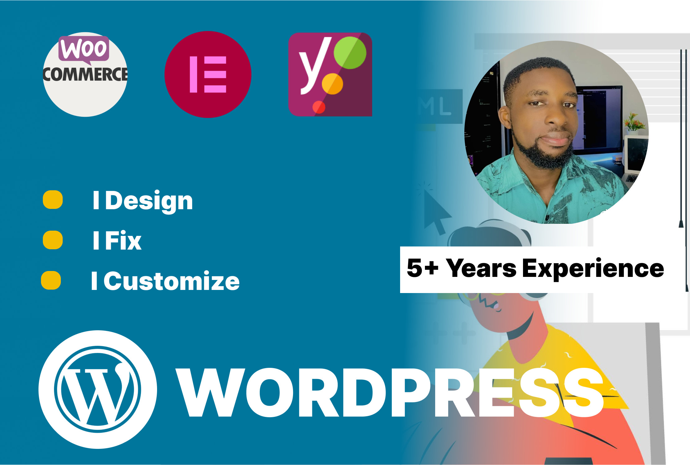 design fix and customize your wordpress website